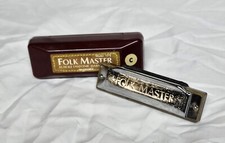 Suzuki Folk Master Harmonica Key of C Model 1072 10 Hole Diatonic Harmonica