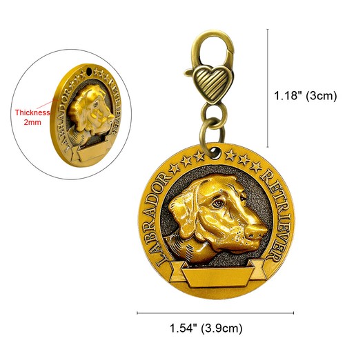 Robuste 3D Hundeetiketten personalisiert graviert Haustier Welpe Ausweis Name Halsband Scheiben gold - Bild 27 von 72