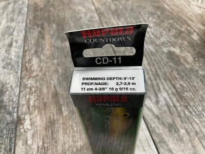 Leurre Rapala Countdown CD-11 Or (Kulta) - Neuf, Boîte Finlandaise