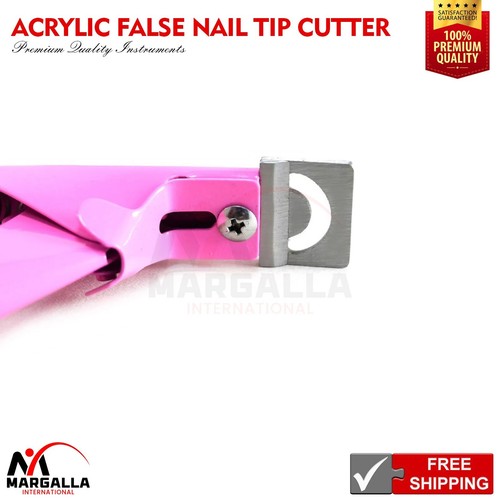 Acrylic False Nail Tip Cutter Clipper Nail Pink with Spring Manicure Tip Cutter - Picture 3 of 3