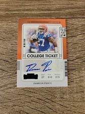 2022 Chronicles Dameon Pierce College Ticket Blue /99 Auto Rookie RC