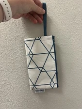 NEW Norwex Grab-N-Go Wristlet Navy Travel Stadium Purse Microfiber