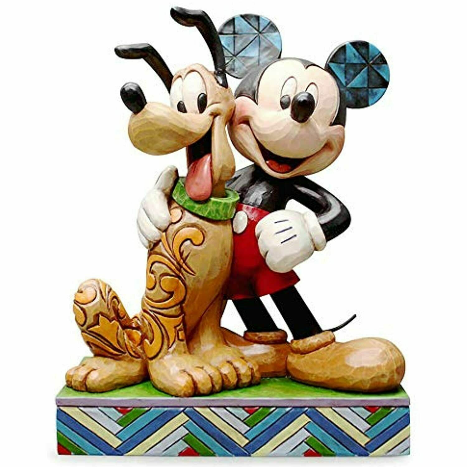 DISNEY TRADITIONS BY JIM SHORE PLUTO & MICKEY BIRTHDAY 16CM