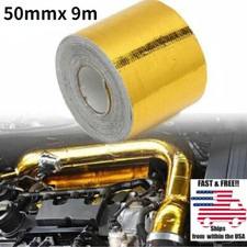 2 30ft Gold Intake Heat Reflective Tape Wrap Self-adhesive High Temperature New
