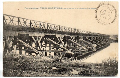 VILLEY SAINT ETIENNE  Meurthe et moselle CPA 54 le pont du 20é bataillon génie