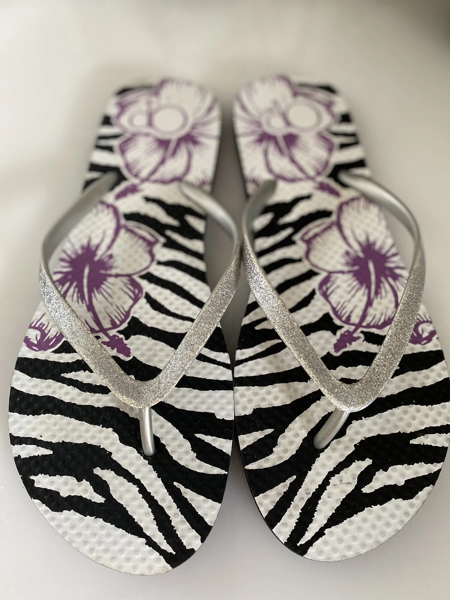 Zebra flip hotsell flops
