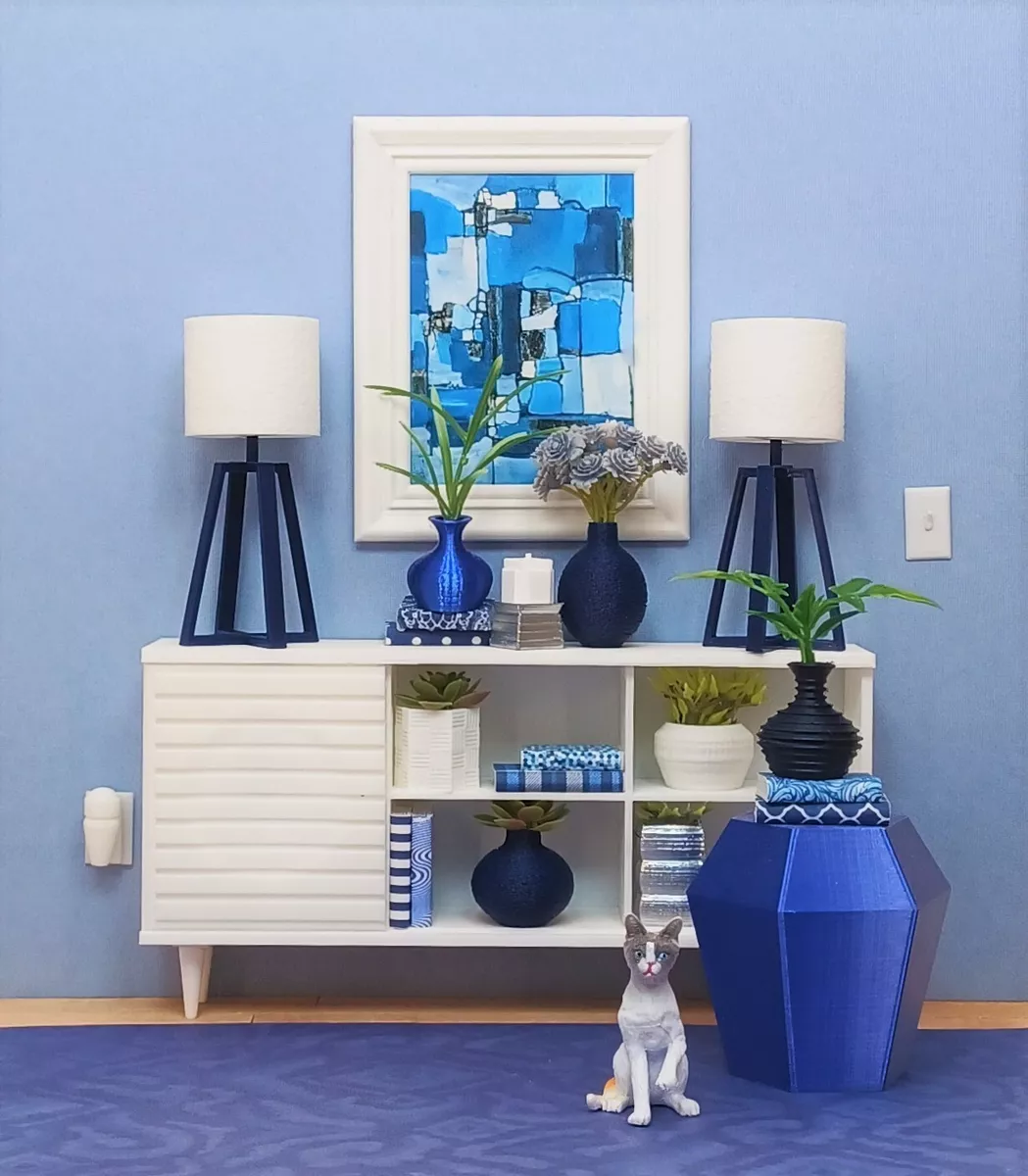 Blue lamps 2024 for living room