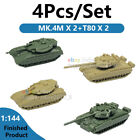 1:144 Military Army Armor Battle Merkava T80 Tank 4D Assembled Model Toy Kit Set