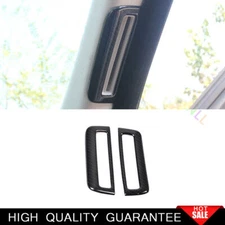 For Jaguar F-PACE 2017-2020 Carbon Fiber ABS A Pillar Air Outlet Vent Cover Trim