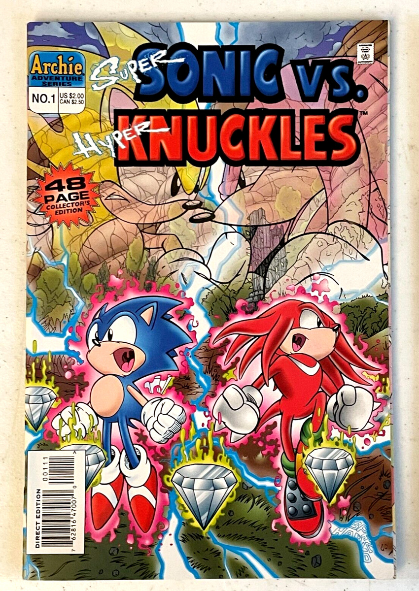 SONIC The HEDGEHOG Comic Book #56 March 1998 SUPER SONIC HYPER KNUCKLES Bag  NM