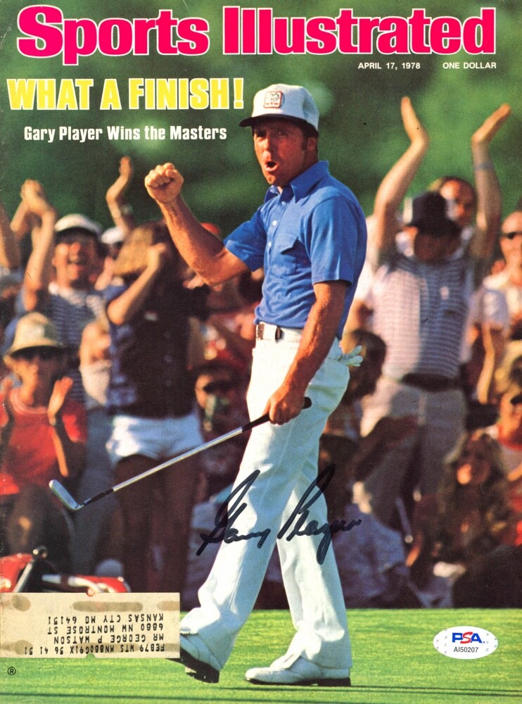 Gary Player Autographed Signed 1978 Sports Illustrated Magazine Cover 8x10 Photo (PSA) - C 