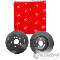2X TRW Bremsscheiben 303Mm Voll Hinten Passend FÜR Toyota RAV | DF4441