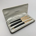 Parker 65 Custom Fountain Pen 14K M Nib Ballpoint Pen Mechanical Pen Set Vintage
