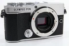 OLYMPUS PEN E-P7 Mirrorless Camera Body Only Silver 3x Optical Zoom Sensor-shift