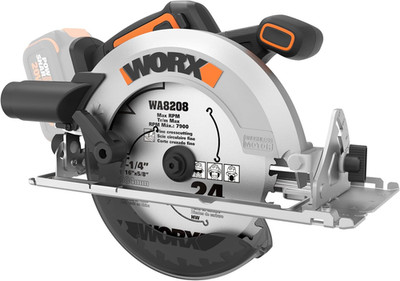 Circular Saw Cordless with Brushless Motor Nitro WX520L.9 20V Power Share 7.25''