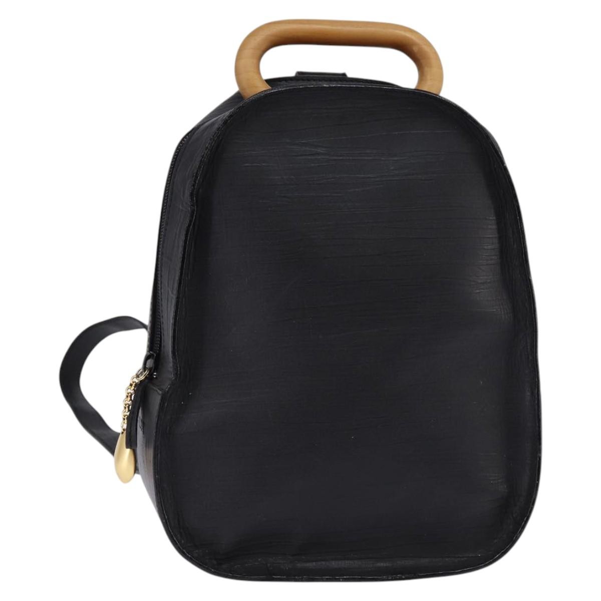 BALLY Backpack Leather Black Gold Auth BA4807 BALLY Backpack Leather Black Gold Auth BA4807 | eBay main image 2