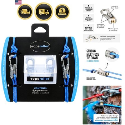 The  Rope Tightening Tool & Tensioner 6-Pack with Rollercam Technology   Heav...