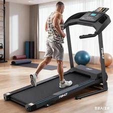 3.5HP Treadmill with 9% Incline, Heavy Duty Running Treadmill for Home Fitness~