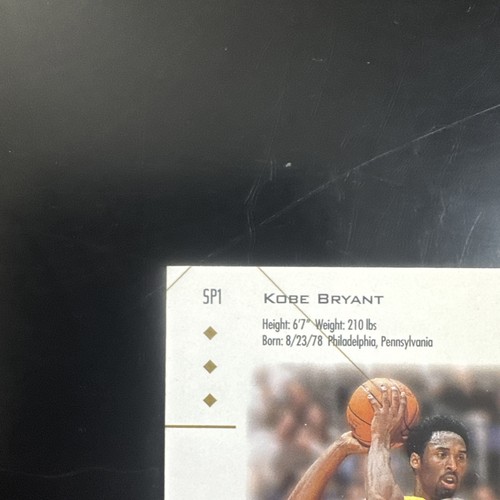 2001 KOBE BRYANT Upper Deck SP AUTHENTIC - Picture 7 of 12