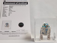 1981 Star Wars Vintage KENNER Loose Action Figure R2-D2 CAS Graded 80 WITH COA