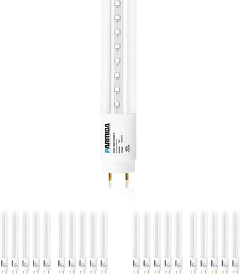 PARMIDA 20-Pack 4FT LED T8 Ballast Bypass Tube, 18W, 5000K, UL Listed