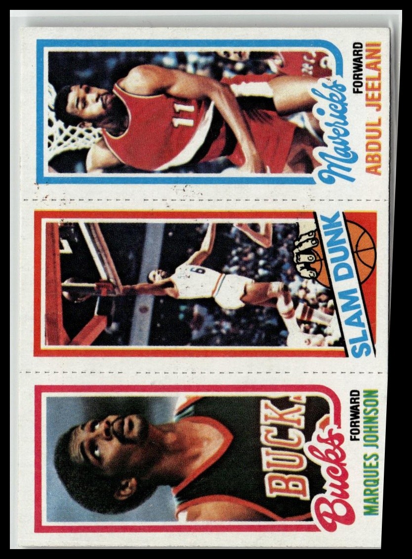 1980-81 Topps #62 / 149 / 262 Marques Johnson / Julius Erving / Abdul Jeelani