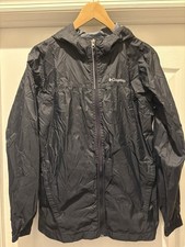 Columbia Glennaker Boys' Rain Jacket Black Size XL Used Great Condition See Pics