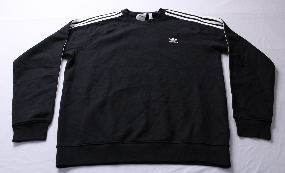 adidas Originals Adicolor 3-Stripes Crew Sweatshirt IM2087 Black