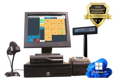 SCANNERKASSE COMPUTERKASSE FACHHANDEL KIOSK LADEN HANDYLADEN TEXTIL KEin ABO 