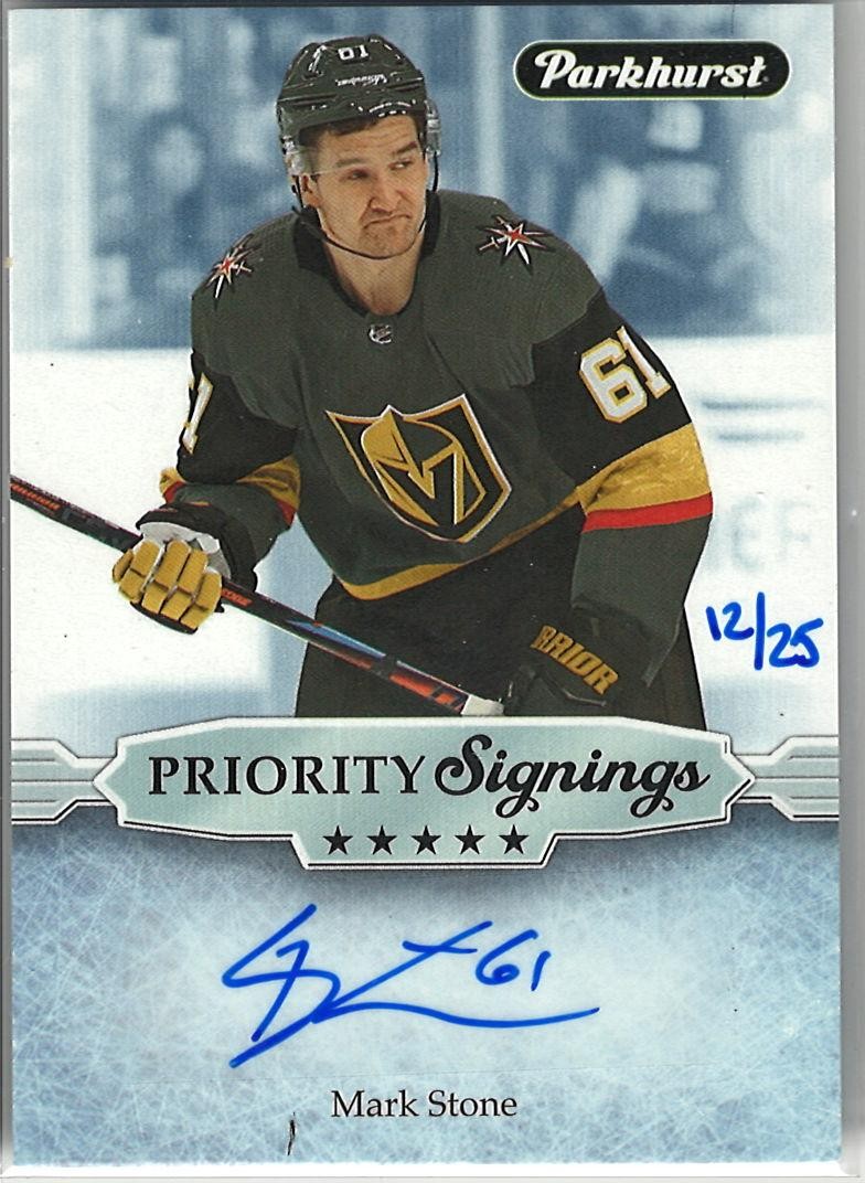2019 Upper Deck Fall Expo Parkhurst Priority Signings #PS-MS Mark Stone /25
