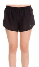 Nike Women's 4" Tempo Modern Embossed Running Shorts 831281-010 -Black-Large