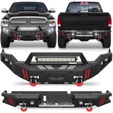 Front /Rear Bumper w/LED Lights For Dodge Ram...
