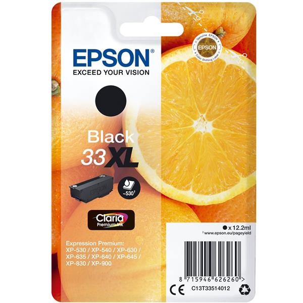 Original Epson Tintenpatrone Xl T3351 Schwarz Expression Premium XP-630 Xp 630-image
