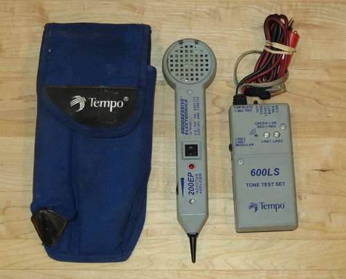 Tempo/Progressive 200EP & 600LS Tone Test Set & Probe Wire Locator - Fox & Hound