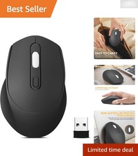 Rechargeable Dual Mode Wireless Mouse - Portable Bluetooth USB for All Devices