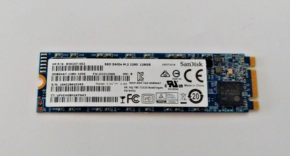 SanDisk SD8SNAT-128G-1106 SSD Z400s M.2 2280 128GB HP P/N 836107-002 #WL300 - Bild 1 von 1