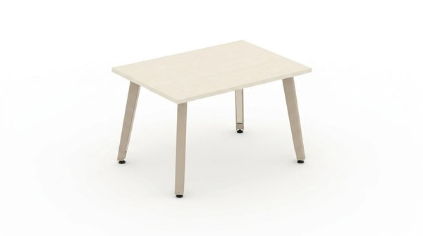 Wohnzimmertisch Couchtisch Holz Dekor Mit Metallgestell Modern-image