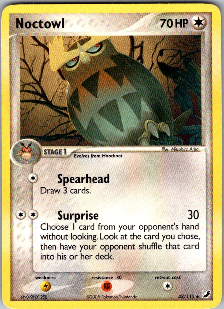 Noctowl Uncommon Unseen Forces 43/115 LP