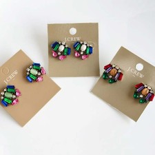 New Jcrew Floral Stud Earrings Gift Retro Women Party Vacation Jewelry 3Colors