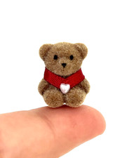 Miniatur 1 12 Puppenhaus Teddy Bär Rot Kinder Zubehör Dekoration Wichtel
