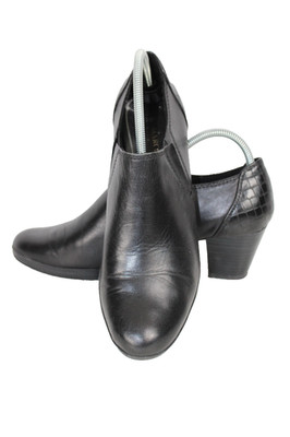 Marco Tozzi 39,Leder Schuhe,Boots,Farbe Schwarz,Neuwertig,Herbst Winter