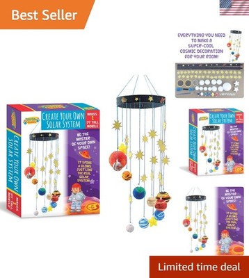 STEM Learning Fun with 3D Solar System Kit: Complete DIY Mobile Hanging Model...