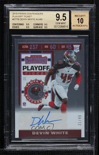 2019 Contenders Playoff Ticket 31/49 Devin White BGS 9.5 Rookie Auto RC 13c1