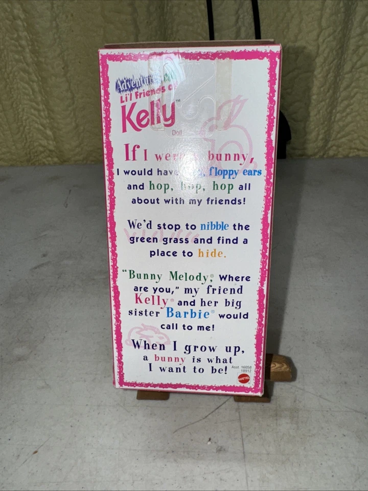 "Bunny Melody" Lil Friends of Kelly, muñeca Barbie, 1998 Mattel, sellada nueva en caja Foto 2 de 2