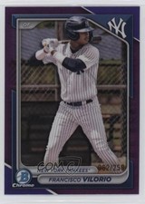 2024 Bowman Draft Chrome Purple Refractor 62/250 Francisco Vilorio #BDC-107 1n2k