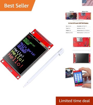 High-Resolution 2.4'' SPI TFT LCD Touch Screen Module with Touch Pen for Arduino
