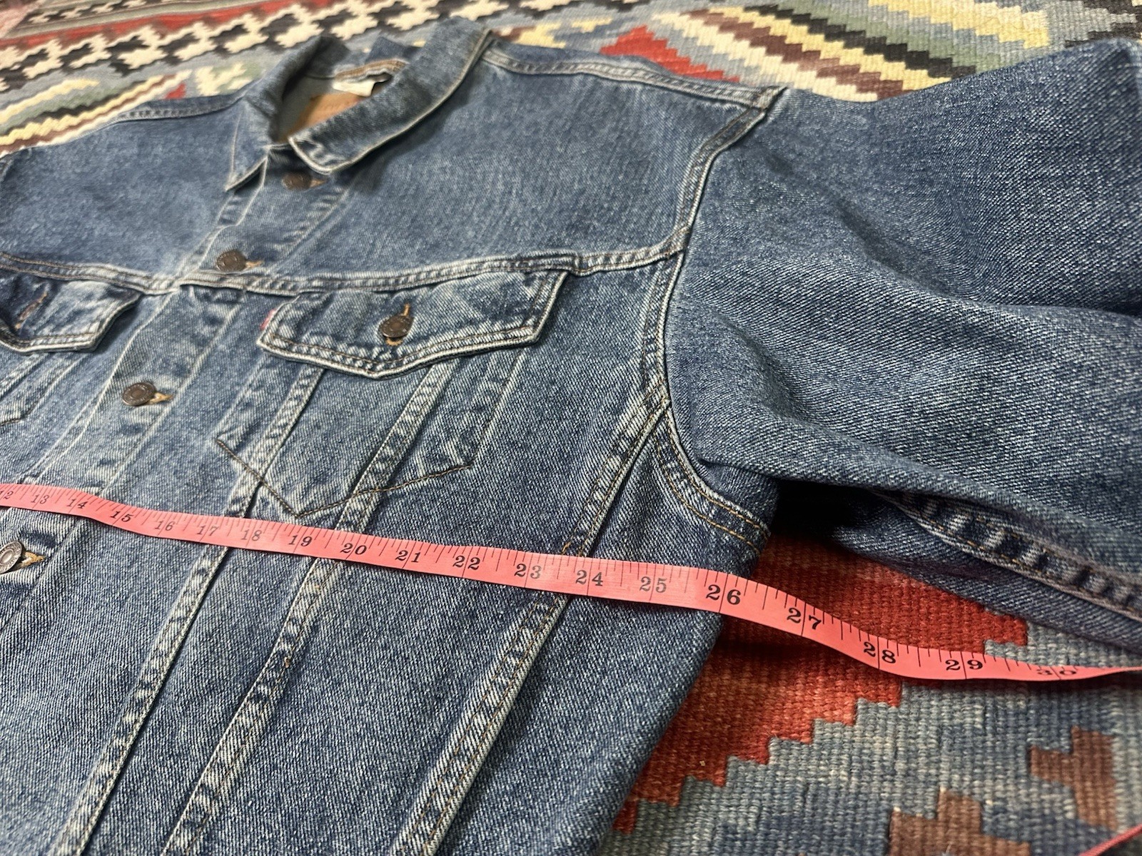 Levis Men’s Denim Trucker Jean Jacket 70598 4891 Size Large Made In The USA Vtg