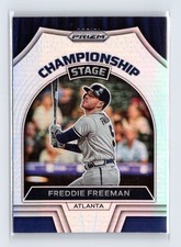 Freddie Freeman Braves 2022 Panini Prizm #CS-2 Championship Stage Silver Prizm