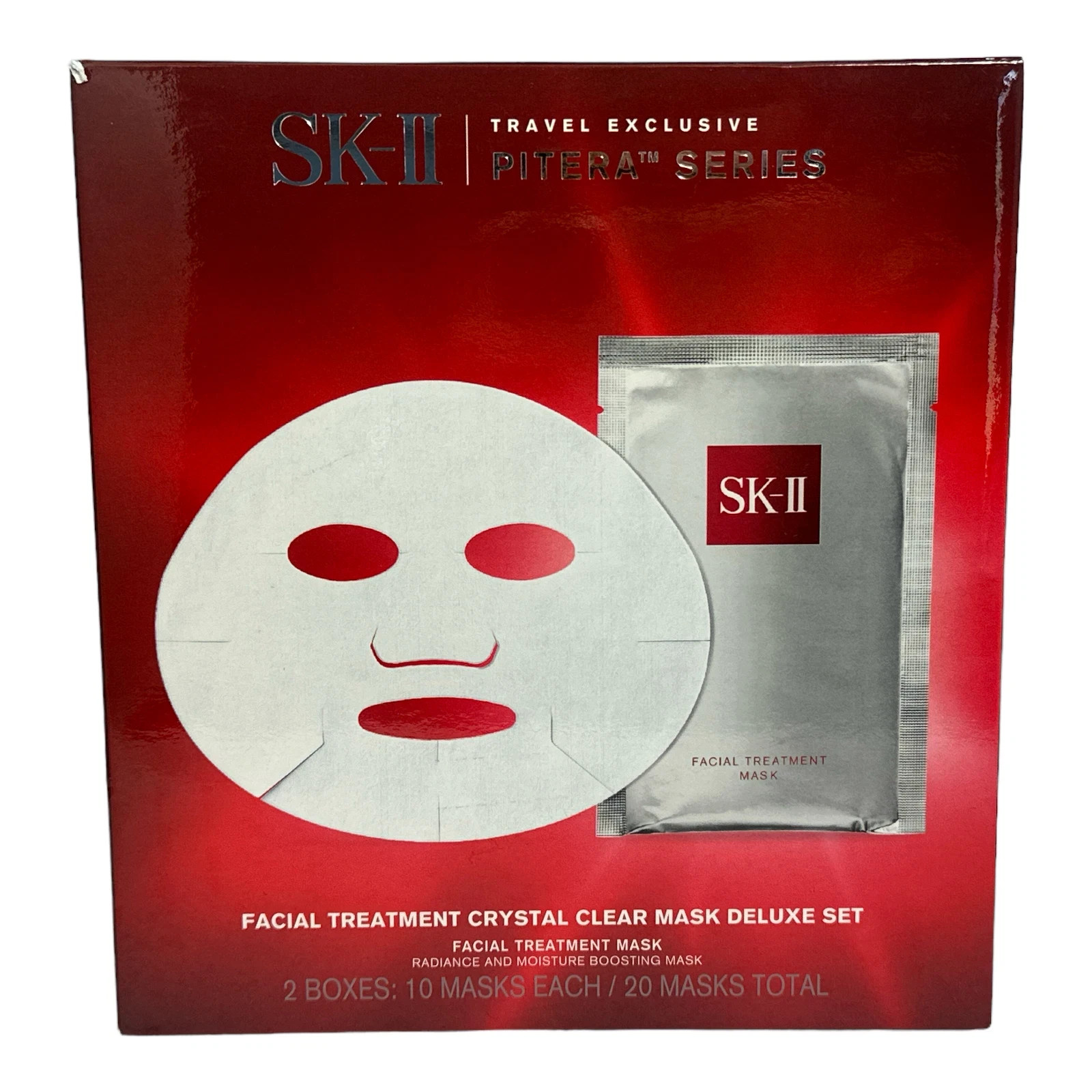 SK-II Facial Treatment Crystal Clear Mask Travel Deluxe Set 20 Sheets
