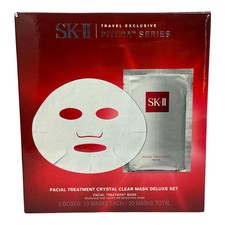 SK-II Facial Treatment Crystal Clear Mask Travel Deluxe Set 20 Sheets